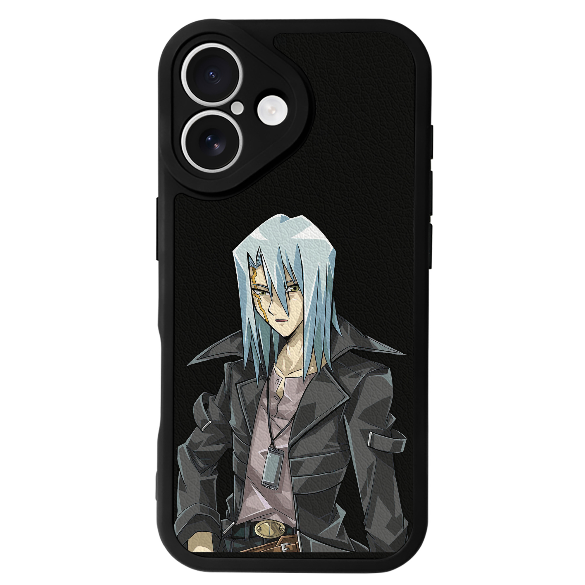 （画像用） 遊☆戯☆王 Yu-Gi-Oh! 【iPhone 16シリーズ対応】シリコンスマホケース（レザー調） 材質：シリコン